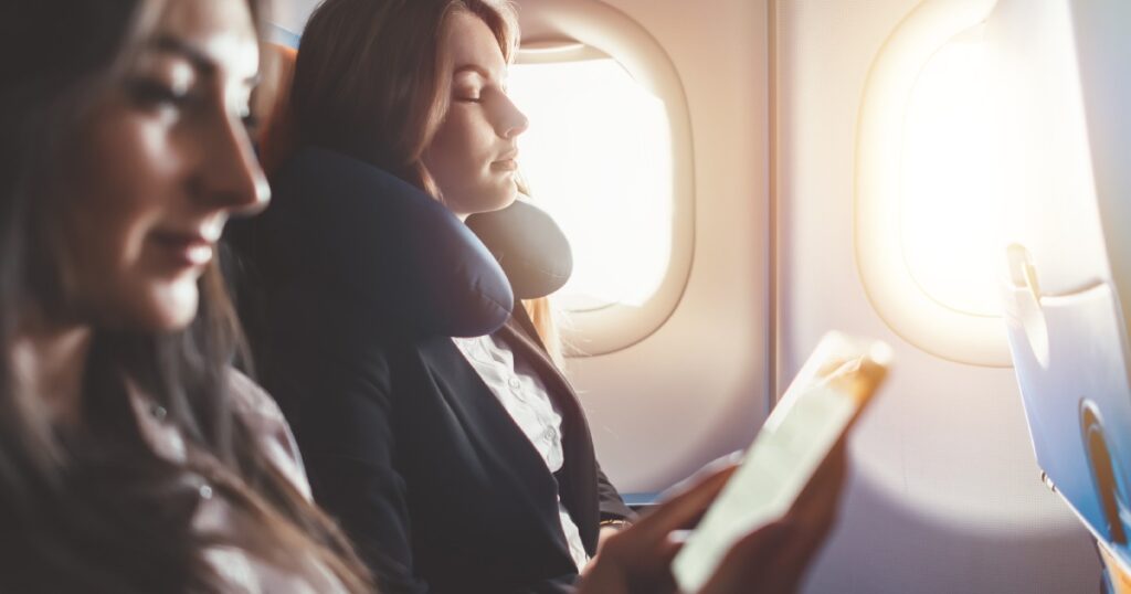 dormir durante el vuelo
