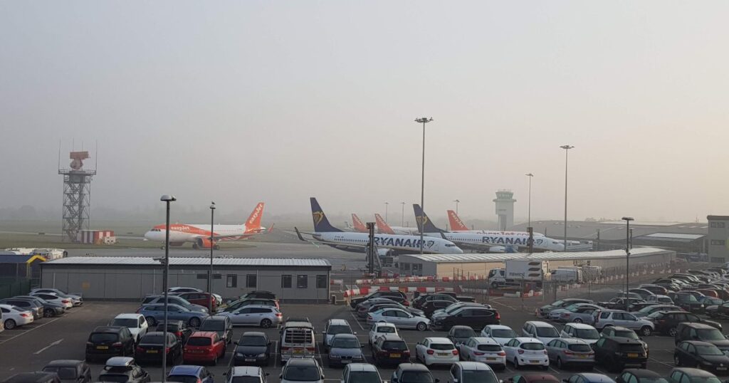 Aparcamiento en el aeropuerto